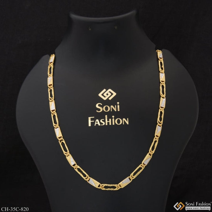 1 gram gold plated nawabi dainty design best quality chain