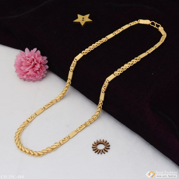 1 gram gold plated nawabi with kohli delicate design chain