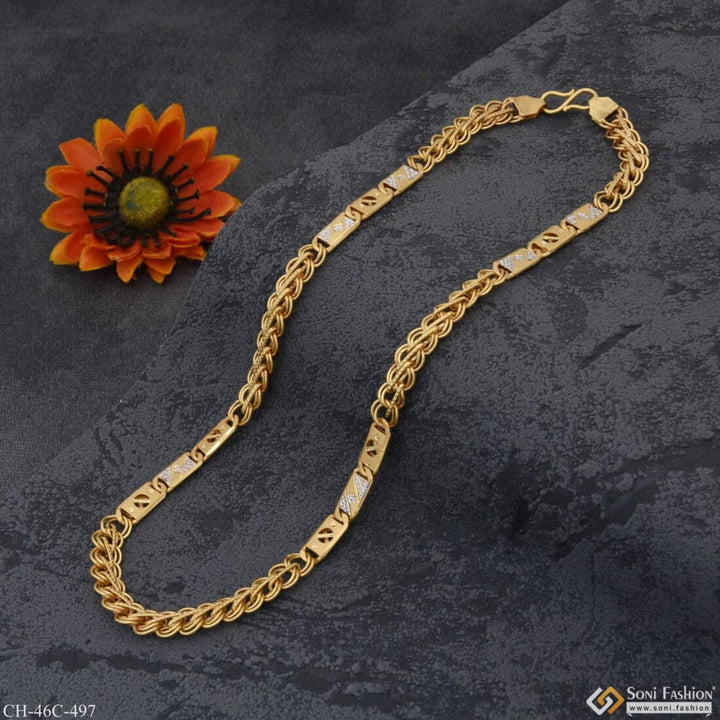 1 Gram Gold Plated Nawabi With Kohli Gorgeous Design Chain