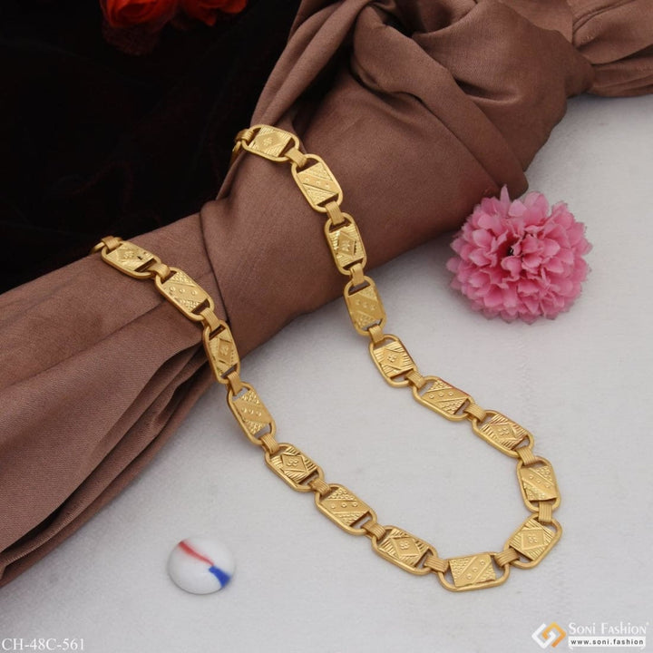 1 Gram Gold Plated Nawabi Latest Design High-quality Chain