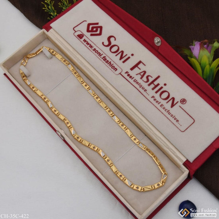 1 gram gold plated nawabi stylish design best quality chain