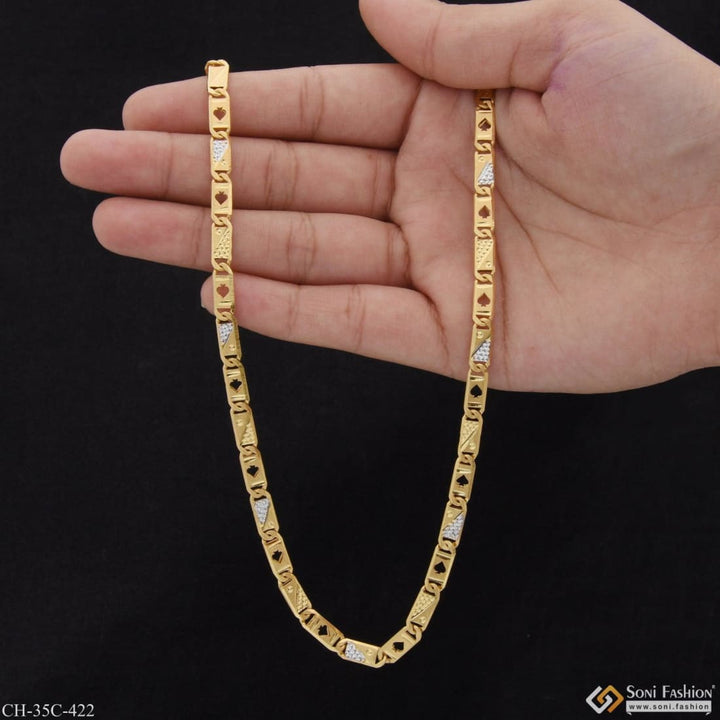 1 gram gold plated nawabi stylish design best quality chain