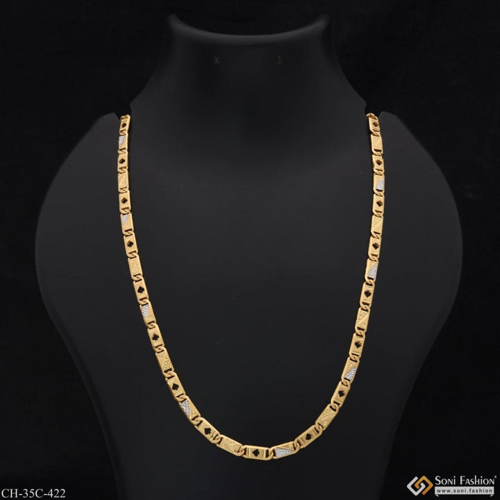 1 gram gold plated nawabi stylish design best quality chain