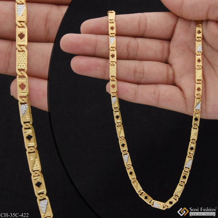 1 gram gold plated nawabi stylish design best quality chain