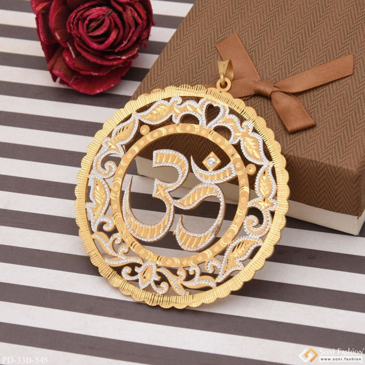 1 Gram Gold Plated Om Decorative Design Best Quality