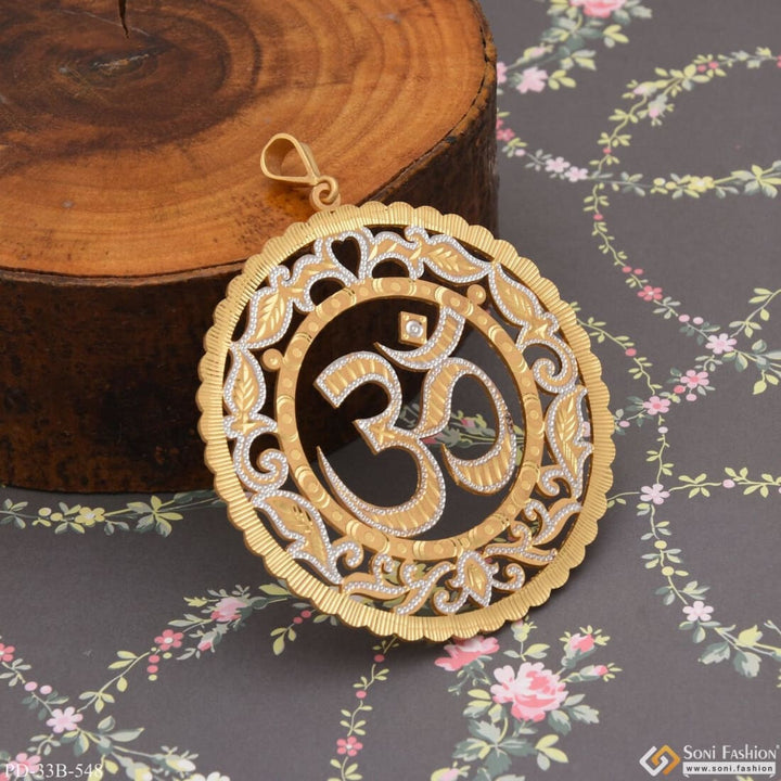 1 Gram Gold Plated Om Decorative Design Best Quality