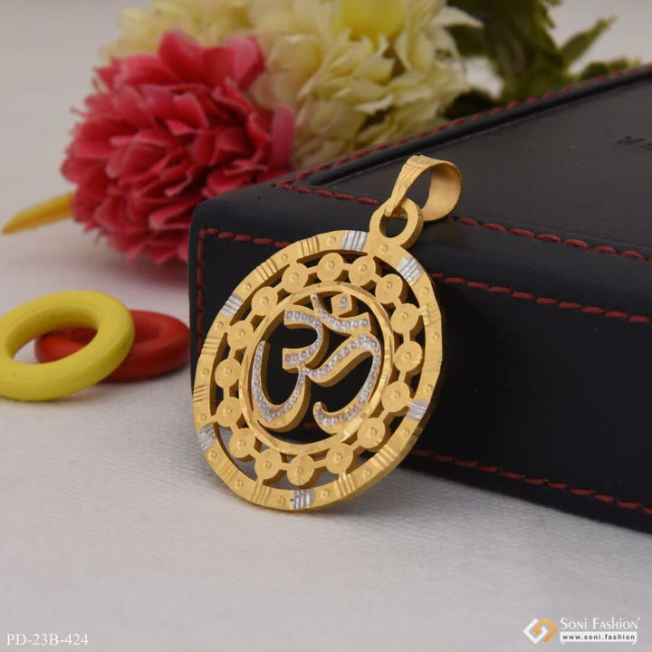 1 Gram Gold Plated Om Superior Quality Gorgeous Design