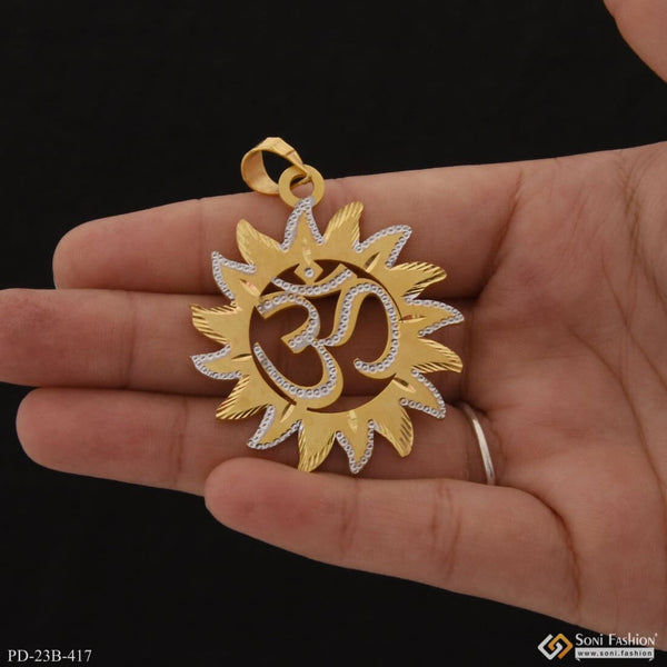 1 Gram Gold Plated Om Superior Quality Graceful Design