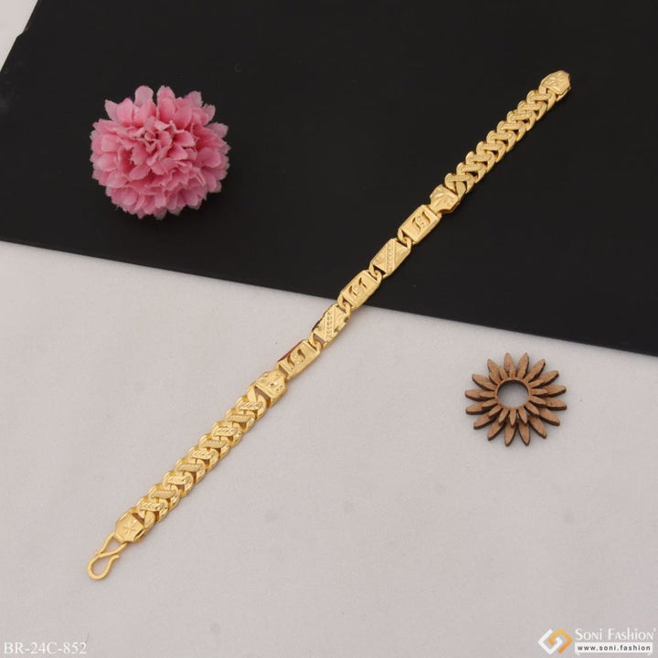 1 Gram Gold Plated Pokal Nawabi Artisanal Design Bracelet