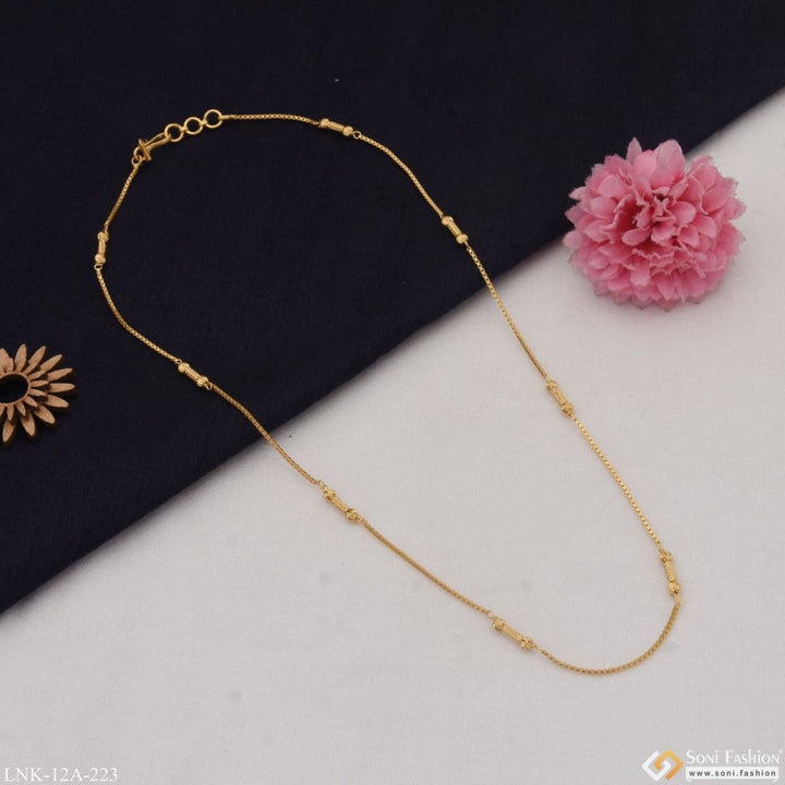 1 Gram Gold Plated Pretty Design Hand-finished Chain