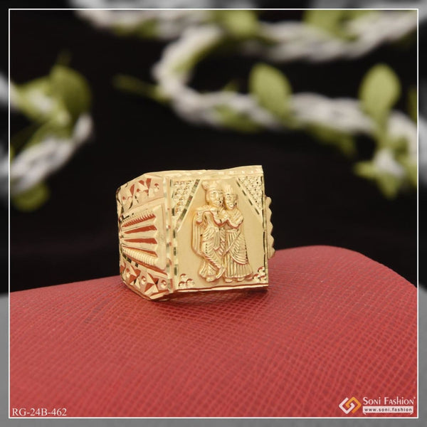 1 gram gold plated radha krishna cute design best quality