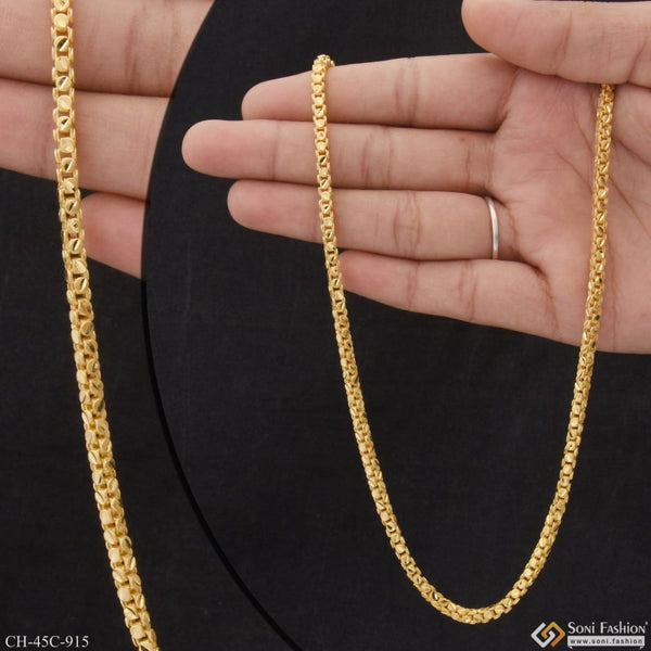 1 gram gold plated rajwadi best quality durable design chain