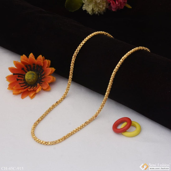 1 gram gold plated rajwadi best quality durable design chain