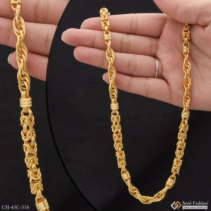 1 Gram Gold Plated Rajwadi Dainty Design Best Quality Chain