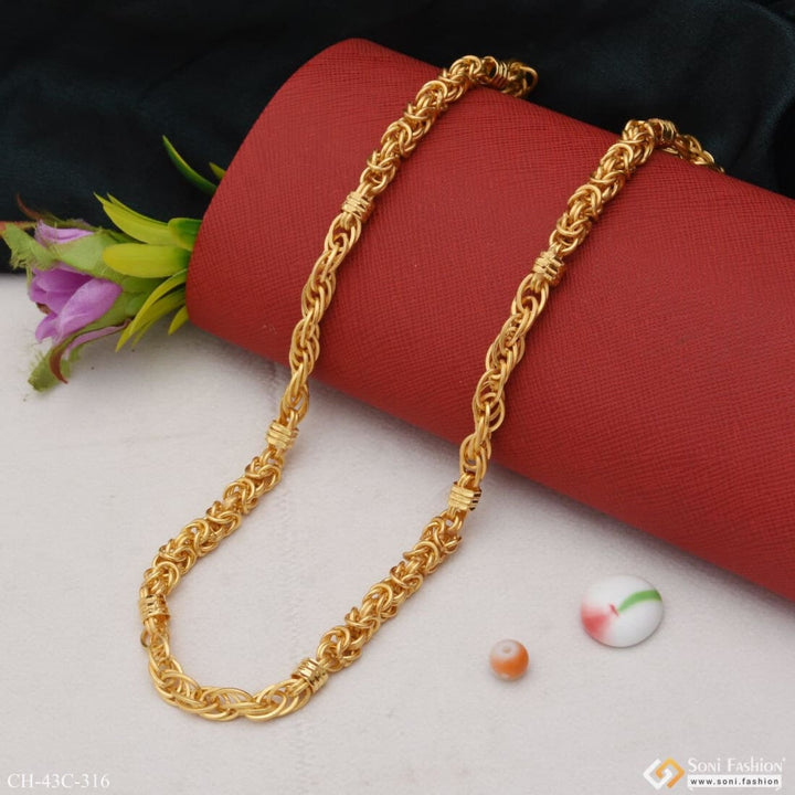 1 Gram Gold Plated Rajwadi Dainty Design Best Quality Chain