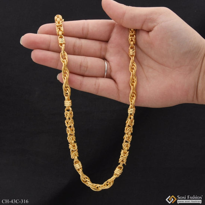 1 Gram Gold Plated Rajwadi Dainty Design Best Quality Chain