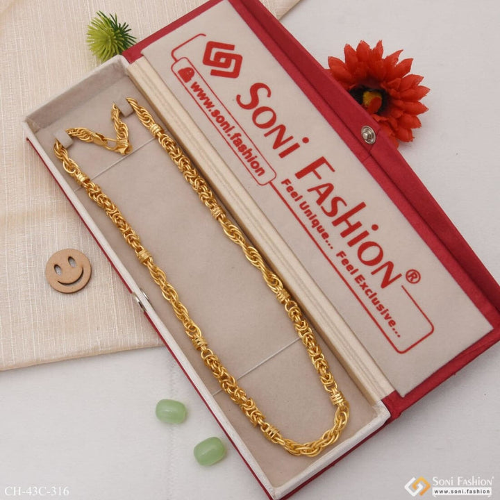 1 Gram Gold Plated Rajwadi Dainty Design Best Quality Chain