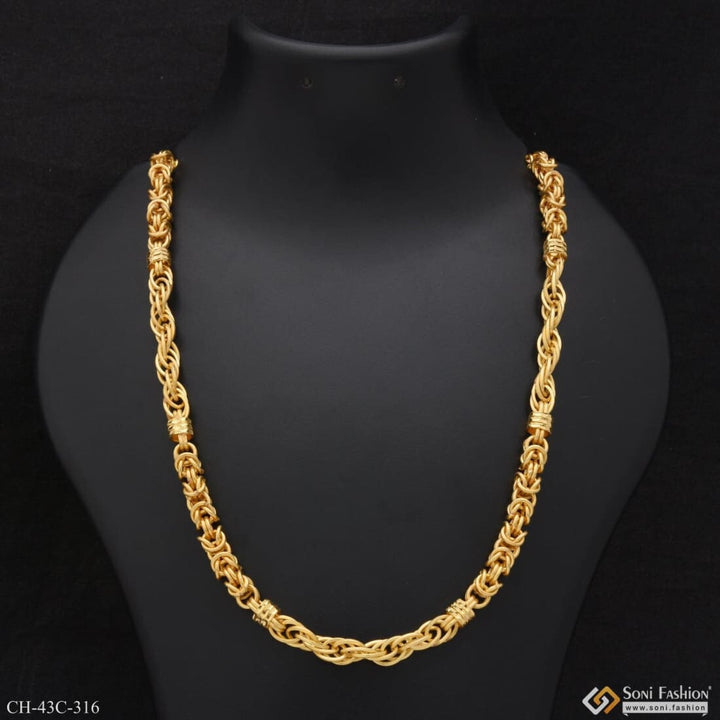 1 Gram Gold Plated Rajwadi Dainty Design Best Quality Chain