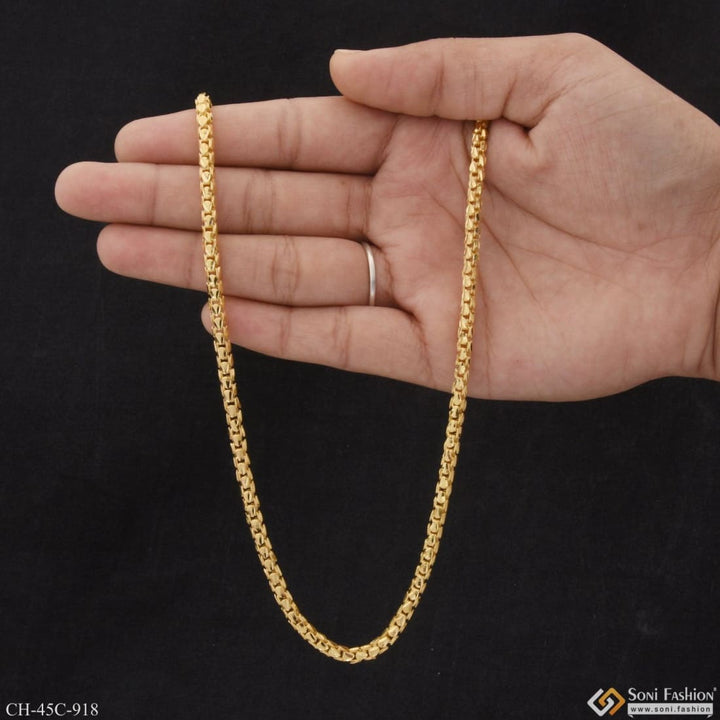 1 gram gold plated rajwadi etched design high-quality chain