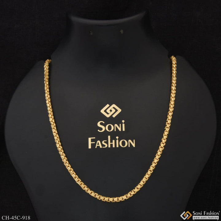 1 gram gold plated rajwadi etched design high-quality chain