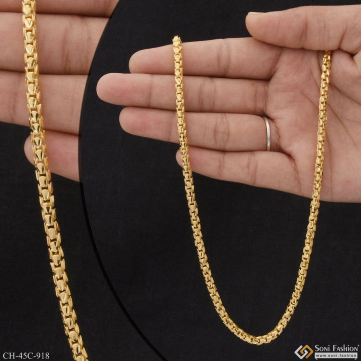 1 gram gold plated rajwadi etched design high-quality chain