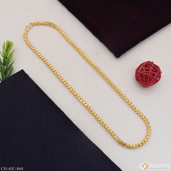 1 Gram Gold Plated Rajwadi Fancy Design High-quality Chain