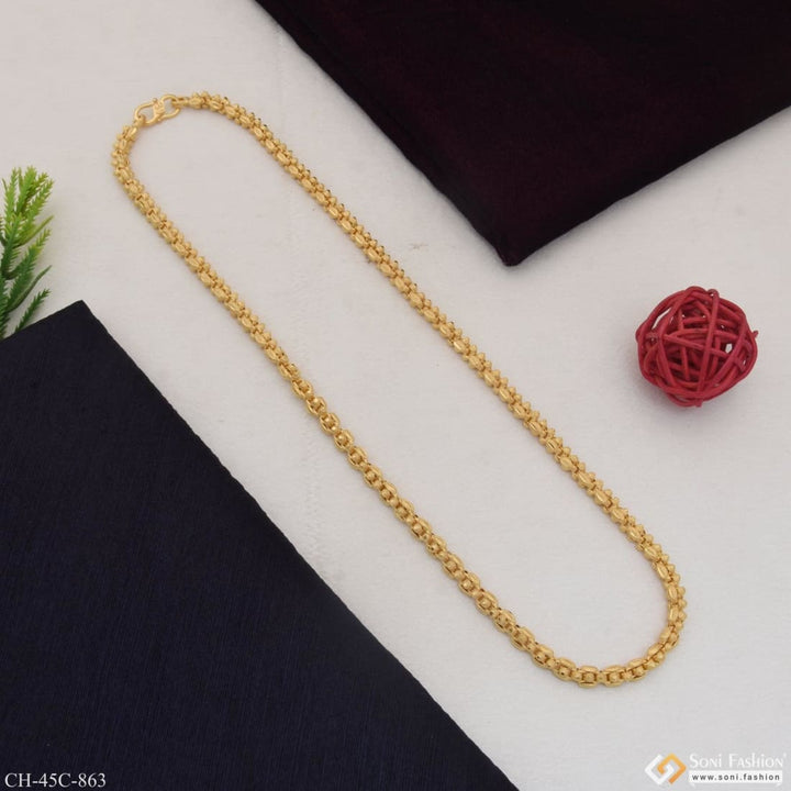 1 gram gold plated rajwadi stylish design best quality chain