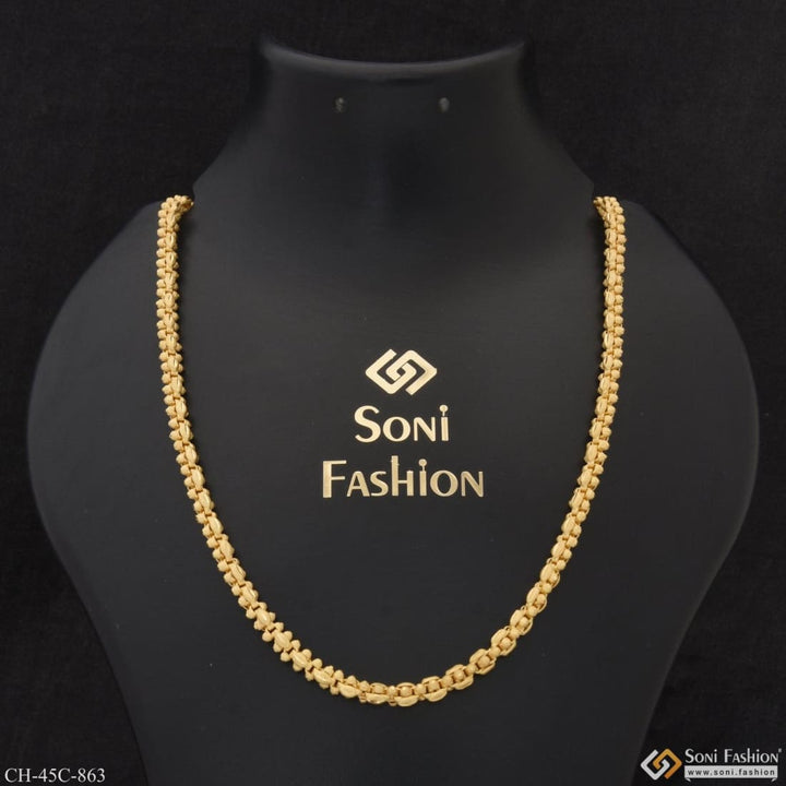 1 gram gold plated rajwadi stylish design best quality chain