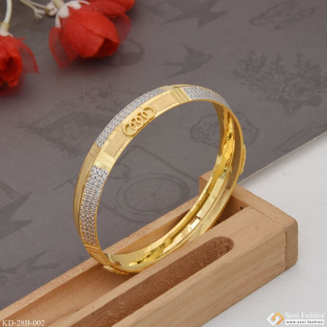 Gold kada for on sale mens pc jewellers