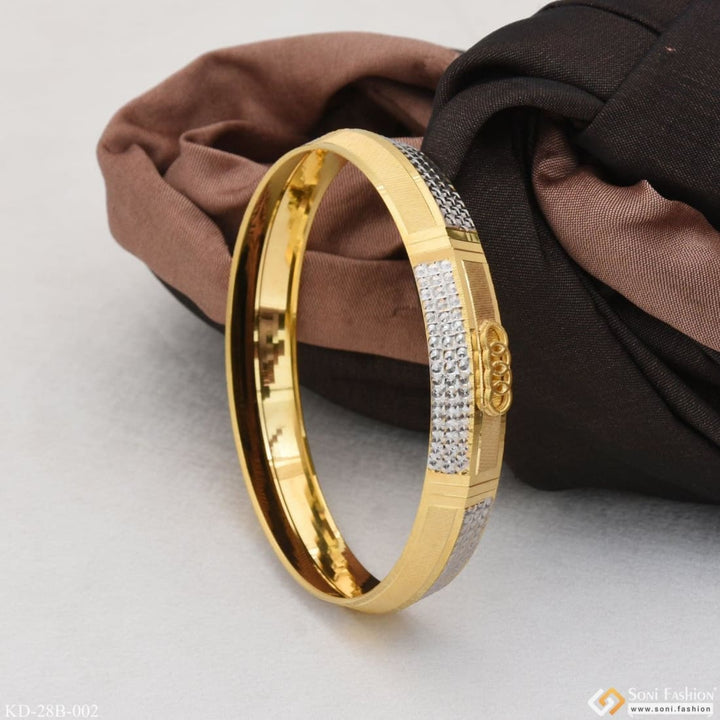 1 Gram Gold Plated Rings Cool Design Superior Quality Kada