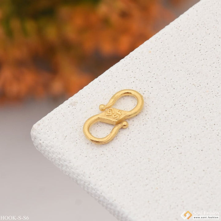 1 Gram Gold Plated Heart Ring Hook - Small Size Q6