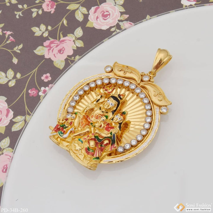 1 Gram Gold Plated Shiv-parvati Cute Design Best Quality