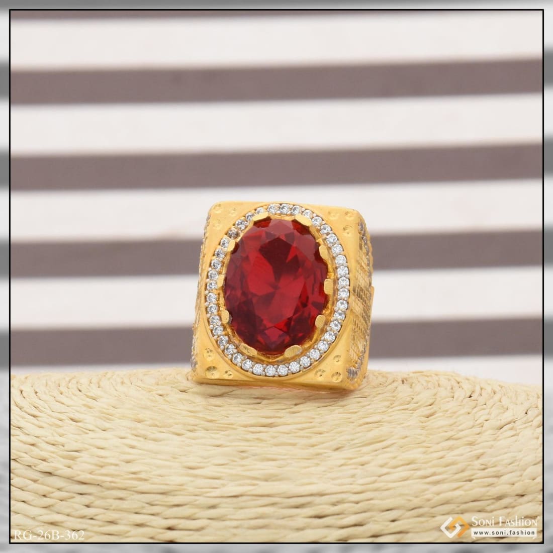 Gold Aura Ruby Ring