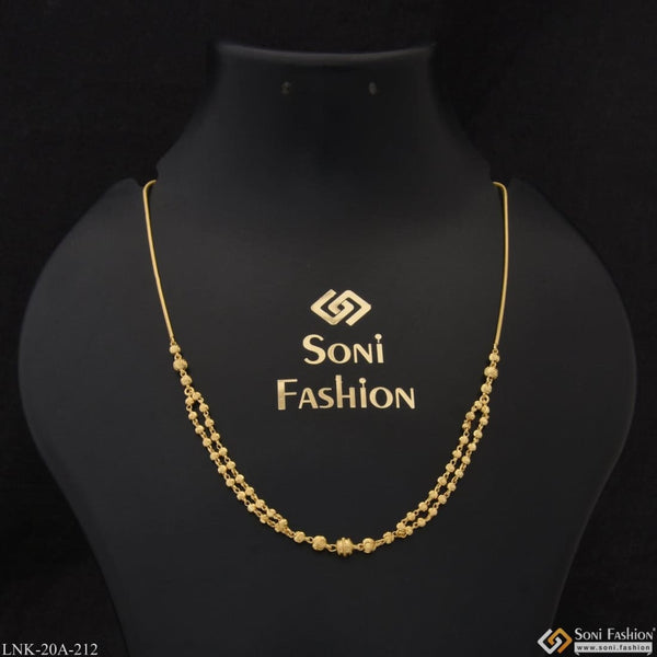 1 gram gold plated new style artisanal design necklace for