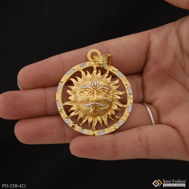 1 Gram Gold Plated Sun Best Quality Attractive Design