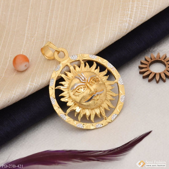 1 Gram Gold Plated Sun Best Quality Attractive Design