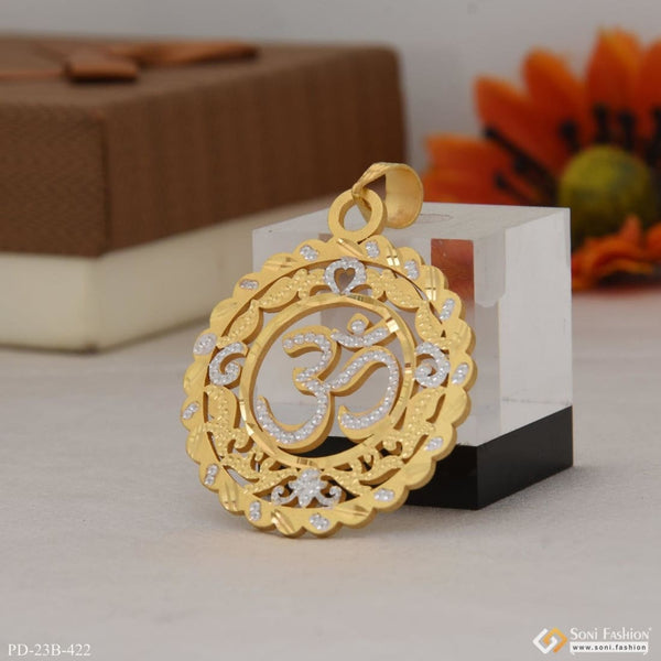 1 Gram Gold Plated Om Superior Quality Gorgeous Design