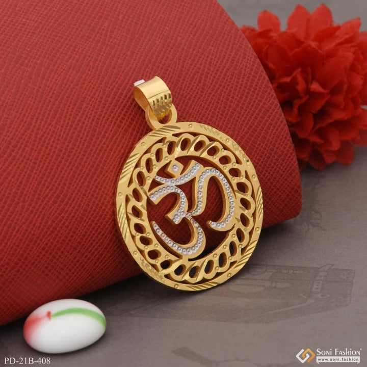 1 Gram Gold Plated Om Superior Quality Graceful Design