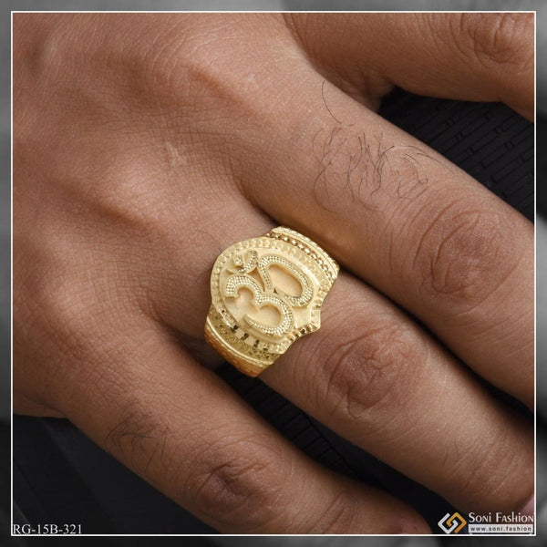 1 gram gold plated om superior quality high-class design