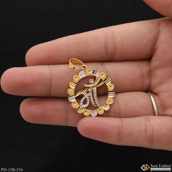 1 Gram Gold Plated Maa Superior Quality Unique Design