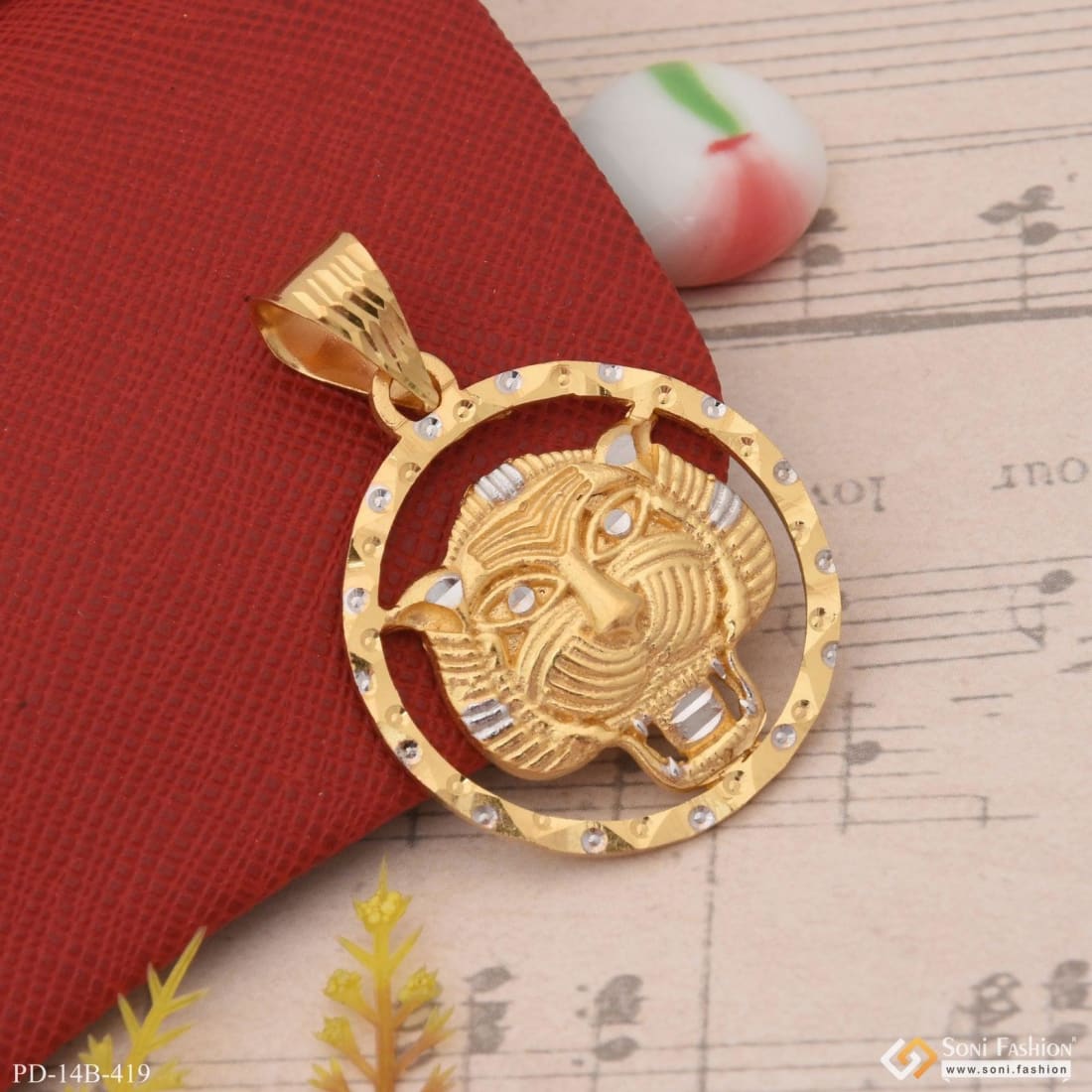 1 Gram Gold Plated Tiger Latest Design High-quality Pendant For 