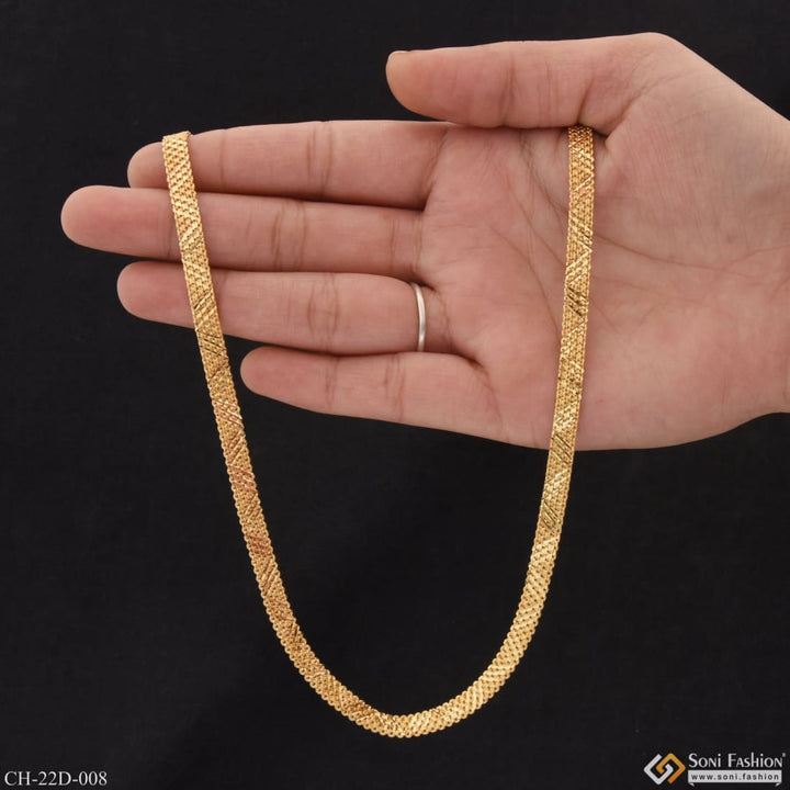 1 gram gold plated unique design premium-grade quality chain