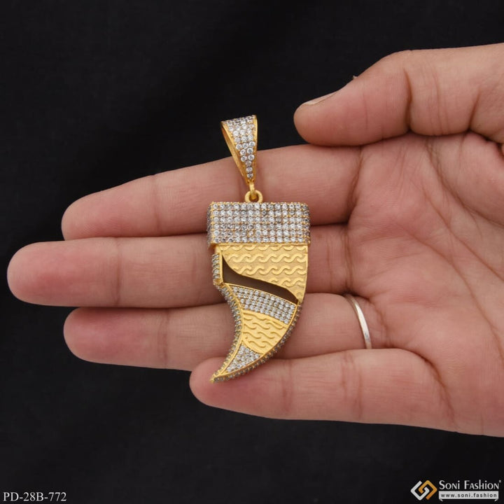 1 Gram Gold Plated with Diamond Finely Detailed Design