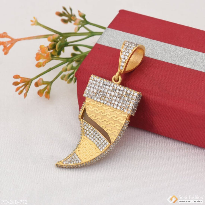 1 Gram Gold Plated with Diamond Finely Detailed Design