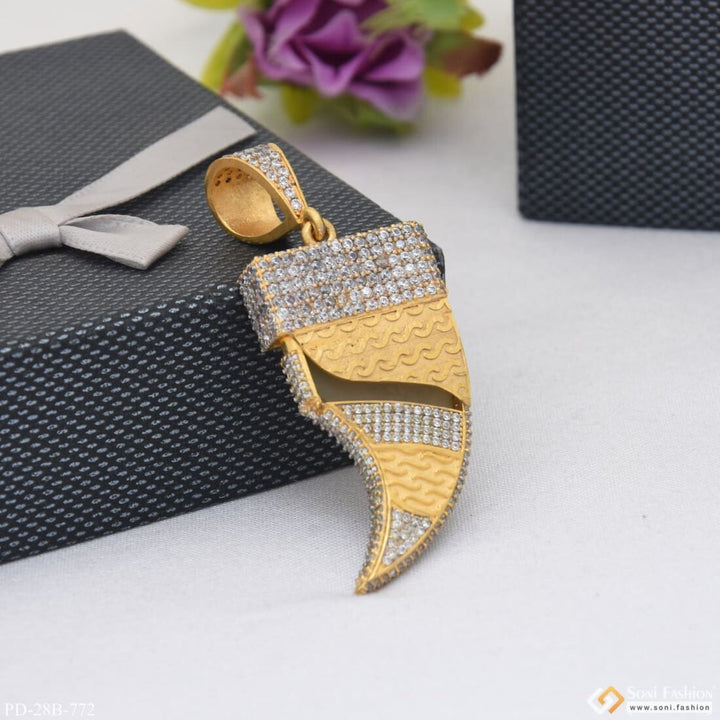 1 Gram Gold Plated with Diamond Finely Detailed Design