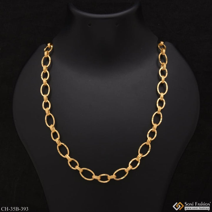 Gold necklace with circular design - 1 gram gold ring into ring attention-getting design.