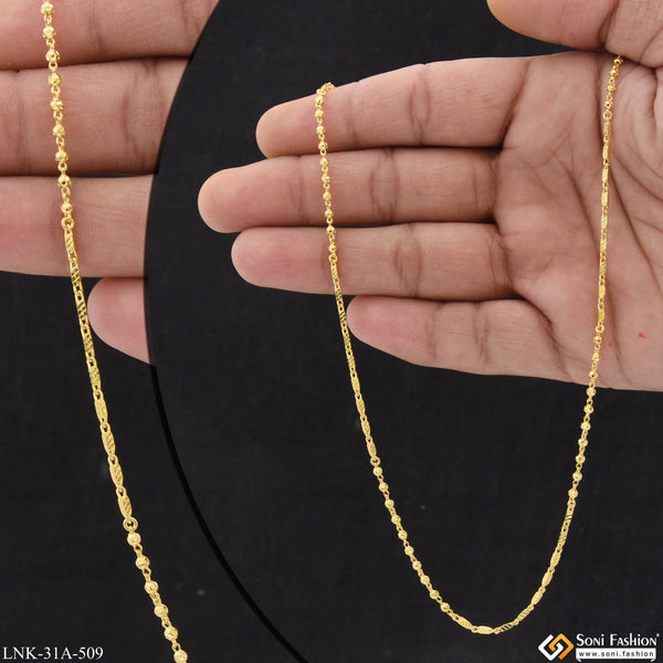 1 Gram Gold Plated Exclusive Design Chain for Ladies - Style A509