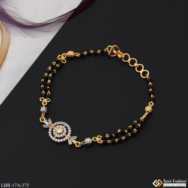 1 Gram Gold Plated Exclusive Design Mangalsutra Bracelet for Women - Style A375