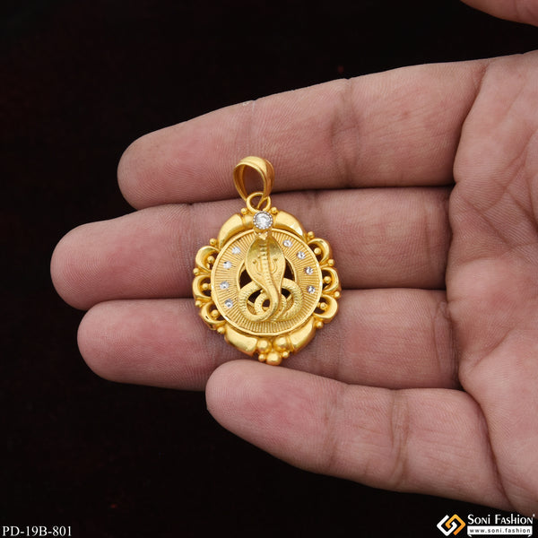 1 Gram Gold Plated Goga Maharaj Latest Design Pendant for Men - Style B801