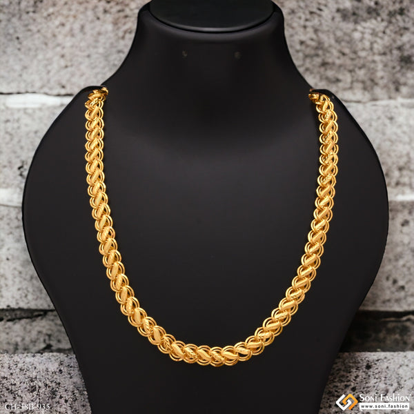 1 Gram Gold Plated Kohli Chain for Men - Style B935